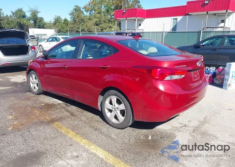 2011 Hyundai Elantra Gls (Ulsan Plant) from USA, damaged, VIN KMHDH4AE2BU093252
